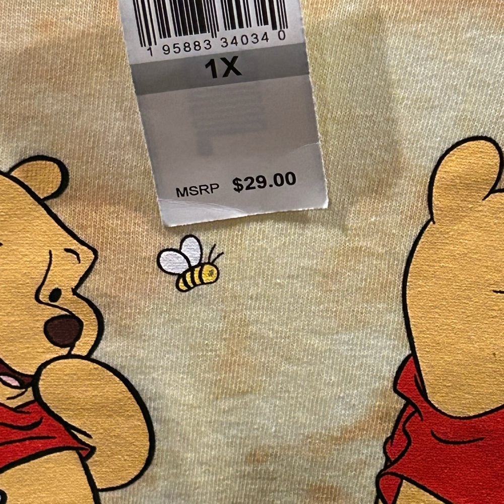 Disney Women's 100% Cotton Short Sleeve Crew Neck T-Shirt 1X Or 3X